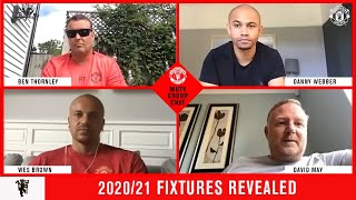 MUTV Group Chat | 2020/21 Fixtures Revealed | Manchester United | Brown, May, Thornley, Webber
