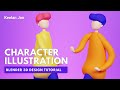 Blender Beginner Tutorial - Character Illustration Modeling - Blender 3D Tutorial (Free Models)