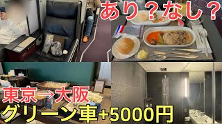 【東京→大阪】新幹線のグリーン車+5000円で超豪華に移動してみた