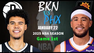 Phoenix Suns vs Brooklyn Nets 1st QTR Game Highlights | NBA Season Jan 22, 2025