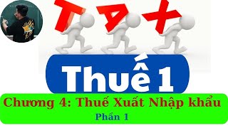 Thuế 1 chương 4: Thuế Xuất nhập khẩu phần 1 (siêu dễ hiểu) ♥️ Quang Trung TV