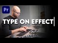Typewriter Type On Text Effect - Premiere Pro