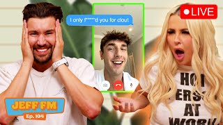 TANA MONGEAU CONFRONTED BY BRYCE HALL *LIVE* | JEFF FM | Ep.104