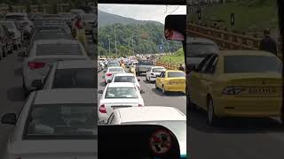 ترافیک سنگین جاده شمال.                   traffic on shomal #highway#shorts #short#trending #trend