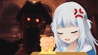 【Gawr Gura】Bang Gura's fist on the table.【hololiveEN/Vtuber/clip】