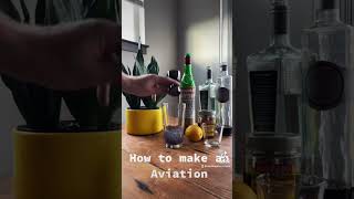 How to make an Aviation Cocktail. #cocktail #bartender #drink #recipe #gin