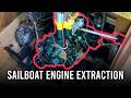 Can we extract the engine without damaging our sailboat?