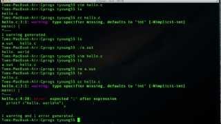 How to Program in C: Lesson 1 - Your First Program