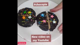 CHOCO PIE in 1 minute recipe by Food Version | How to make choco pie  Homemade biscuit cake #shorts