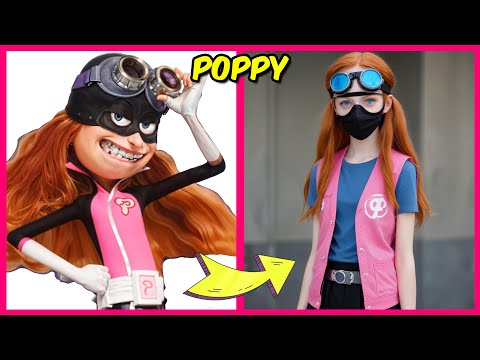 ¡Mi villano favorito 4 personajes como humanos y sus bebidas favoritas! y otras cosas favoritas Poppy, Gru