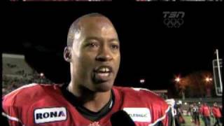 Henry Burris post game interview after West Semi Final in Calgary - November 15, 2009