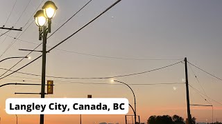 Walking in Langley City, Vancouver, Canada, BC, asmr