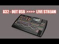 How To Setup X32 USB Output For Live Stream | Basic Mirror of Main Output