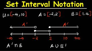 Set Interval Notation Explained | Union, Intersection & Complement | Math Live Class