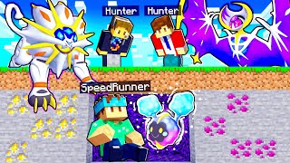 LEGENDARY Pokémon MANHUNT In Minecraft Pixelmon! (Speedrunner Vs Hunters)