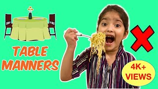 DINING ETIQUETTE FOR KIDS | Learn Table Manners