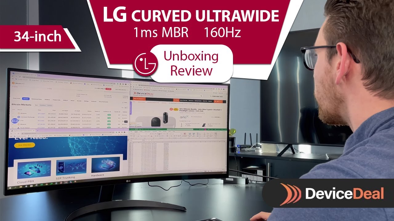 LG Curved UltraWide 34WP60C QHD 34 " Monitor - Review - YouTube