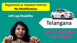 Adapted Vehicle | TELANGANA |  CAR Buying Experience | No Modification | GST | CESS