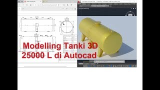 Autocad - Modelling 3D Tanki 25000 L