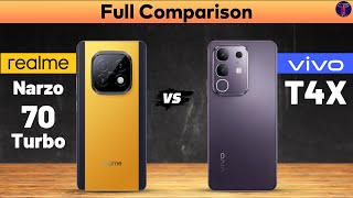 realme Narzo 70 Turbo vs vivo T4X : Full Comparison⚡Which One Is Better?