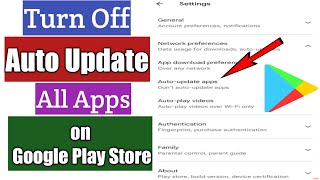 How To Turn Off Auto Update All Apps on Google Play Store