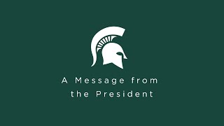 President Stanley’s message to the Spartan community on his resignation