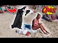 THE NUN PRANK ON THE BEACH PART 2! | HILARIOUS  REACTIONS | Kimoo Pranks