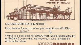 840 WHAS Louisville. Casey Kasem intro. 1985