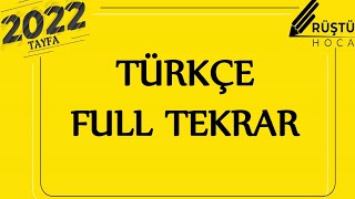 Türkçe FULL TEKRAR | SORULARLA | RÜŞTÜ HOCA