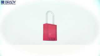 Brady Safety Lockout Padlocks with Steel Shackle