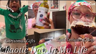 What I got for Christmas +Huge Tipsy Kitchen Purge and Declutter+Grandkids take over YouTube