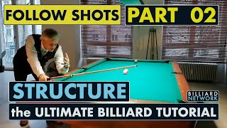 STRUCTURE | the ULTIMATE BILLIARD TUTORIAL | FOLLOW Shots Part 02 / 24 | by WC Ralph Eckert