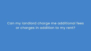 Other Tenant Fees or Charges