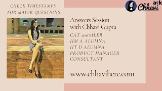 Ask Chhavi - Answers - 26 August 2019