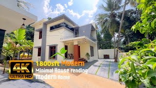 അത്ഭുതപ്പെടുത്തും ഈ Modern Minimal House|Trending modern Home|Home tour Malayalam|Dr. Interior