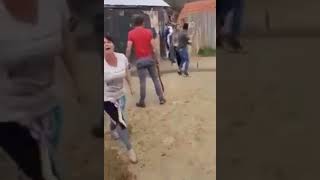 Massive street fight (peoples in Romania)