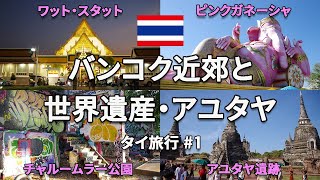 バンコク周辺とアユタヤ遺跡を改めて観光🇹🇭【タイ旅行#1】