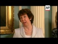 clinton hosts eu foreign policy chief catherine ashton