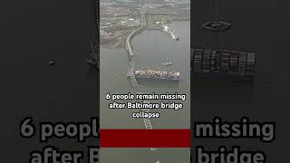 6 people missing after Baltimore bridge collapse #baltimore #maryland #bridgecollapse