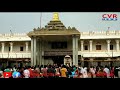 devotees rush in mantralayam temple l kurnool district l cvr news