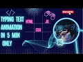 Typing Text Animation In 5 Min Only Using No More CSS And JavaScript |  Tutorial HTML , CSS And JS