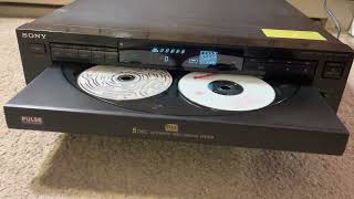 Sony CDP-C325 Carousel 5 Disc CD Player 5 Compact Disk Changer - Demo Test