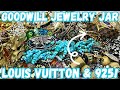 LOUIS VUITTON & 925 SILVER! 😍 Goodwill Jewelry Jar Unboxing #jewelryunboxing #jewelryjar