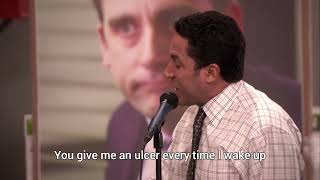 The Office - Oscar Martinez Roasts Michael Scott in Spanish (Translated)