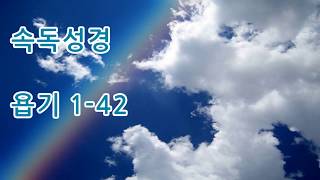 속독성경 개역한글 욥기 전체42장 성경듣기