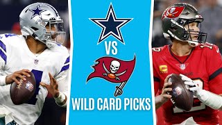 Monday Night Football (NFL Picks Wild Card) COWBOYS vs BUCCANEERS | MNF Free Picks & Odds