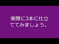 ナスの3本仕立ての方法をご紹介します。