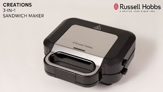 Creations 3 in 1 Sandwich Maker - 26810-56 | Russell Hobbs