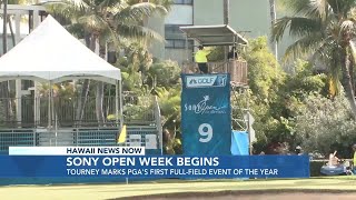 Celebrities tee off in Sony Open Pro-Am