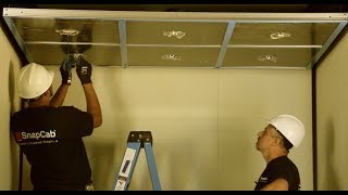 SnapCab Elevator Modular Ceiling Installation